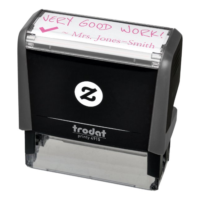 Fun "VERY GOOD WORK!" Tutor Feedback Rubber Stamp (Product)