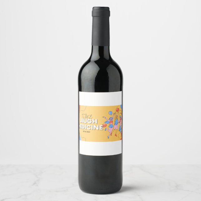 Fun Vigour Wine Bottle Label (Front)