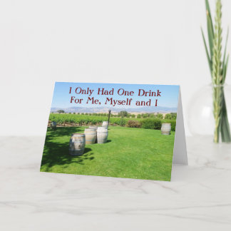 Fun Vineyard Greeting Card! Card