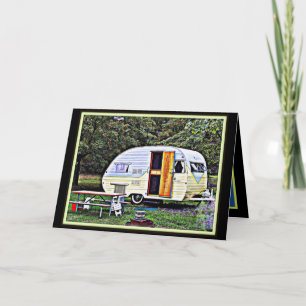 Fun Vintage Camper Father's Day Card