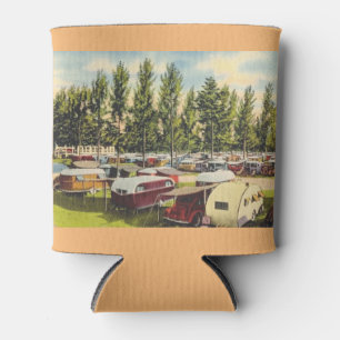 Fun vintage Florida RV trailer park Can Cooler