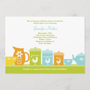 Fun Vintage Kitchen Invitations