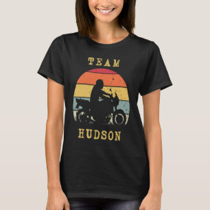 Fun Vintage Retro Sunset Hudson Motorcycle Biker R T-Shirt
