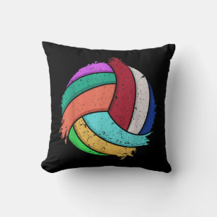 Fun Volleyball Art For Boys Girls Women Volleyball Cushion