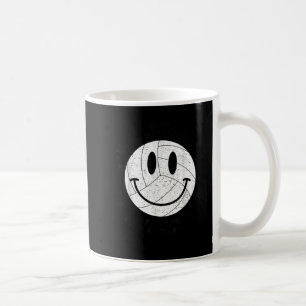 Fun Volleyball Mom Volleyball Vibes Smile Face Me Coffee Mug