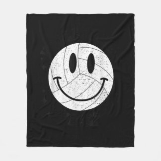 Fun Volleyball  Mum Volleyball Vibes Smile Face Me Fleece Blanket
