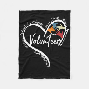 Fun Volunteer Graphic Tees Tops Byck To School Art Fleece Blanket