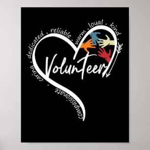 Fun Volunteer Graphic Tees Tops Byck To School Art Poster