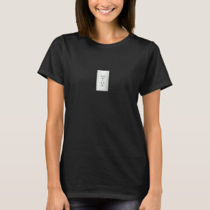 Fun Wall Outlet Power Plug Power Socket Raglan T-Shirt