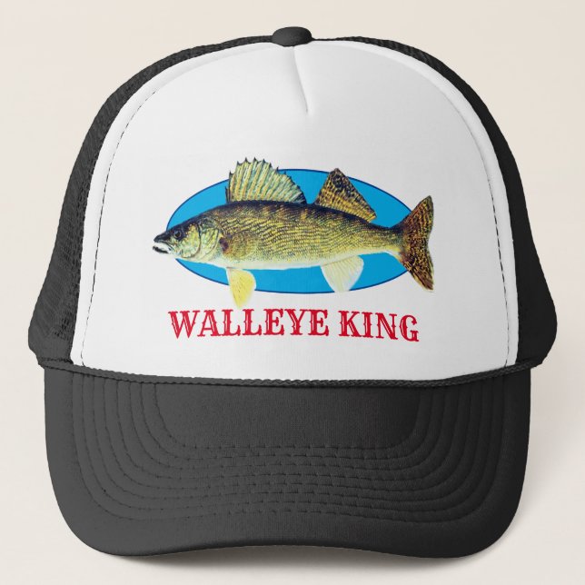 Fun "Walleye King" Trucker Hat (Front)