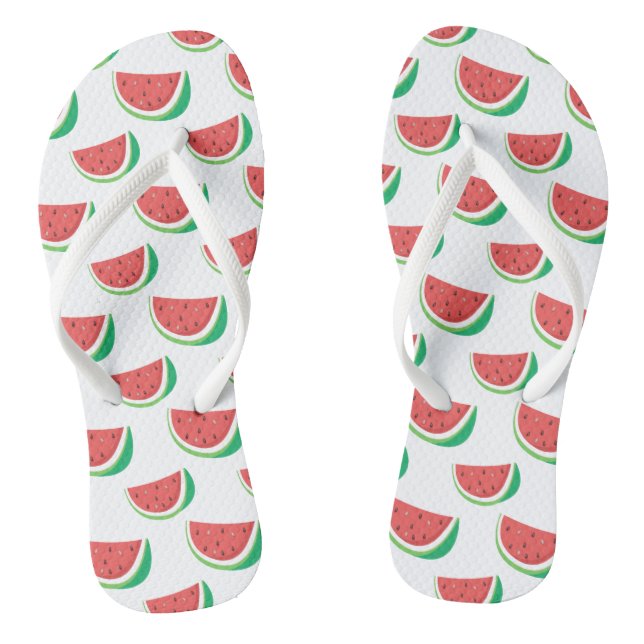 Fun Watermelon Pattern Thongs (Footbed)