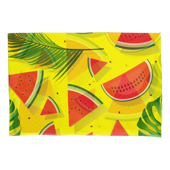 Fun Watermelon pillow case sunshine vibes (Front)