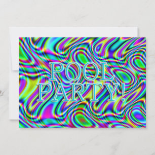 Fun & Wavy Pool Party! Invitation