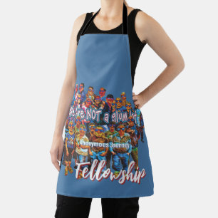 fun we are not a glum lot slogan  apron 26c