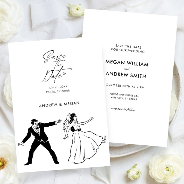 Fun wedding cute couple  save the date (Creator Uploaded)