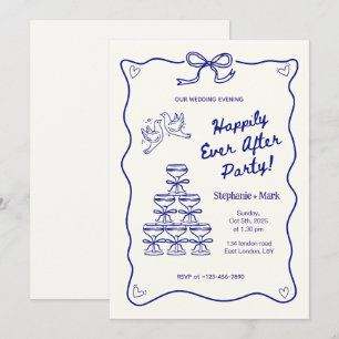 Fun Wedding Evening Invitations Happily Ever After