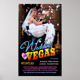 Fun Wedding Movie Poster Custom Photo Template