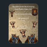 Fun Wedding Zoo  Magnet<br><div class="desc">Cute fun Wedding Zoo Magnet invite</div>