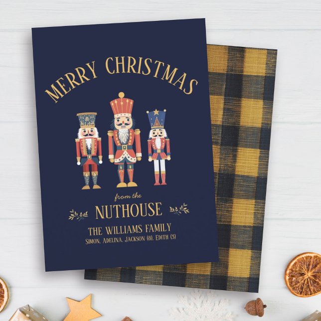 Fun Welcome to the Nuthouse Nutcracker Christmas Holiday Card (Creator Uploaded)