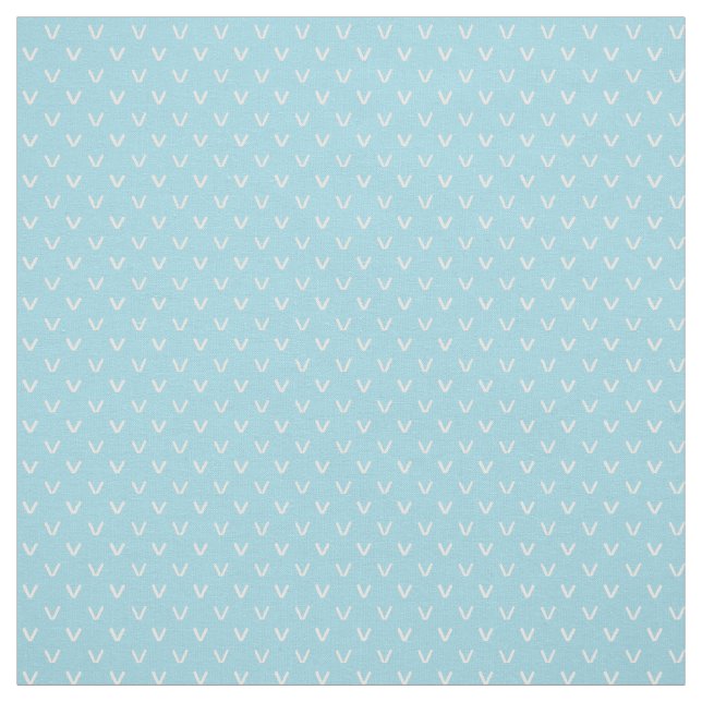 Fun Welsh Sheep Faux Knitting Stitches on Sky Blue Fabric (Swatch)