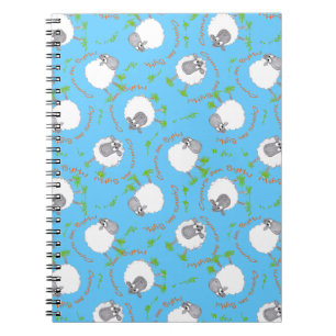Fun Welsh Sheep, Wales Forever, Spiral Notebook