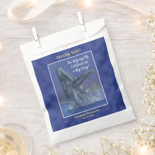 Fun Whale Graduation Party Favour Bags