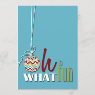 Fun Whimsical Christmas Party Invitation