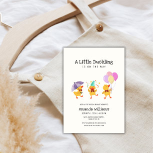 Fun Whimsical Party Little Duckling Baby Shower Invitation