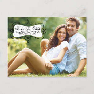 Fun & Whimsical Save The Date Photo Card Postcard