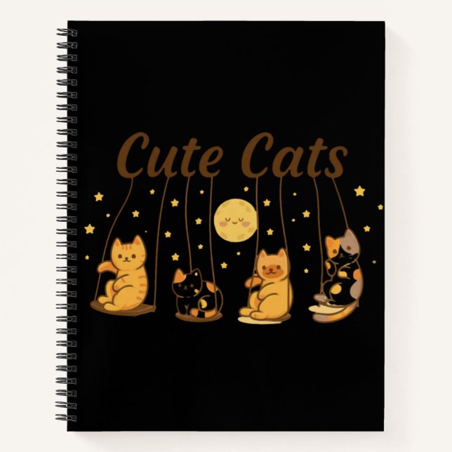Fun & Whimsical School Journal for Kids and Cat Lo (Front)