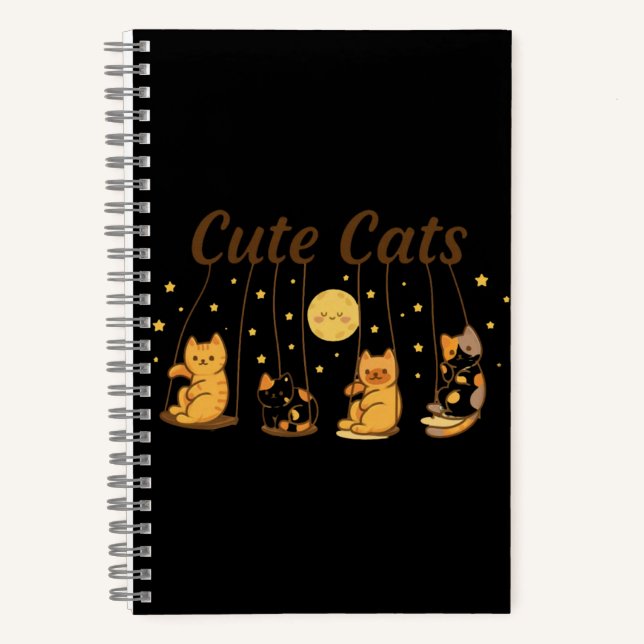 Fun & Whimsical School Journal for Kids and Cat Lo (Front)