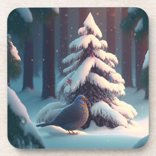 Fun, Whimsical Winter Woodland Animals Coasters