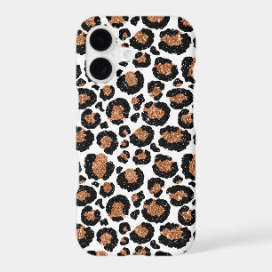 Fun White and Gold Foil Cheetah Pattern