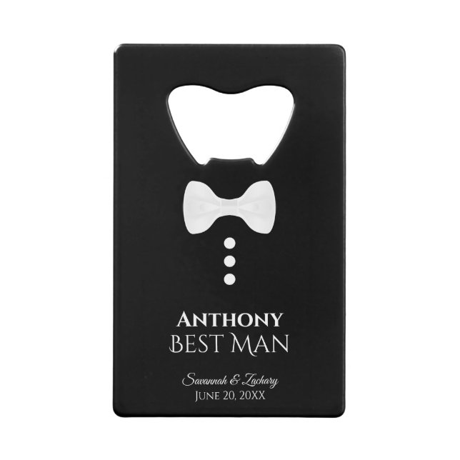 Fun White Tie Tuxedo Best Man Wedding (Front)