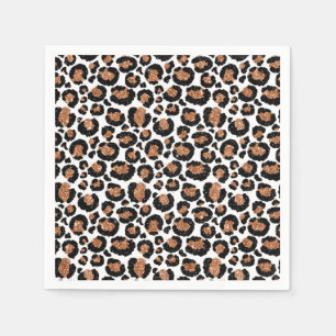 Fun Wild Cheetah Pattern Jungle Birthday Party Napkin