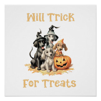Fun Will Trick For Treats Glossy Poster