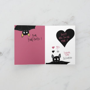 Fun “Will You Be Mine?” Bat Love + Valentine Card
