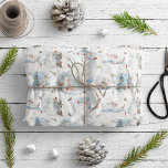 Fun Winter Snowman Kids Cartoon Christmas Pattern  Wrapping Paper<br><div class="desc">Welcome to winter with the Fun Winter Snowman Kids Cartoon Christmas Pattern Wrapping Paper! This cheerful design will have your loved ones smiling from ear to ear. With charming, colorful depictions of a family of snowmen enjoying all that winter has to offer - from skiing and ice-skating, to snuggling up...</div>