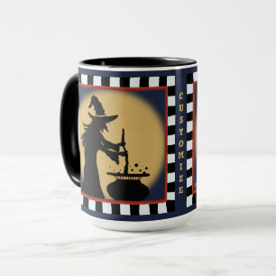 Fun Witch Silhouettes Halloween Customisable Mug
