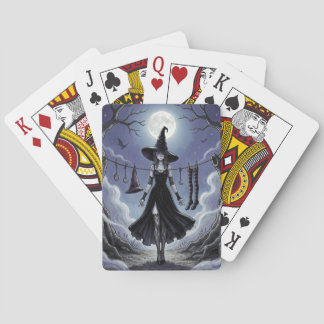 Fun Witch & Washing Line Playing Cards