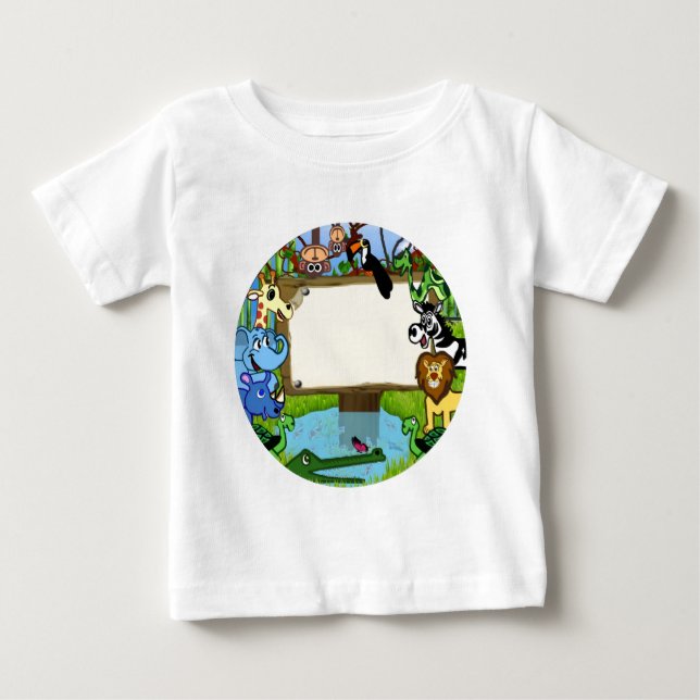 Fun with animals baby T-Shirt (Front)