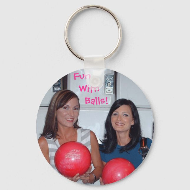 Fun With Balls Key Ring (Front)