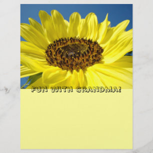 Fun with Grandma! Scrapbook paper Sunflowers