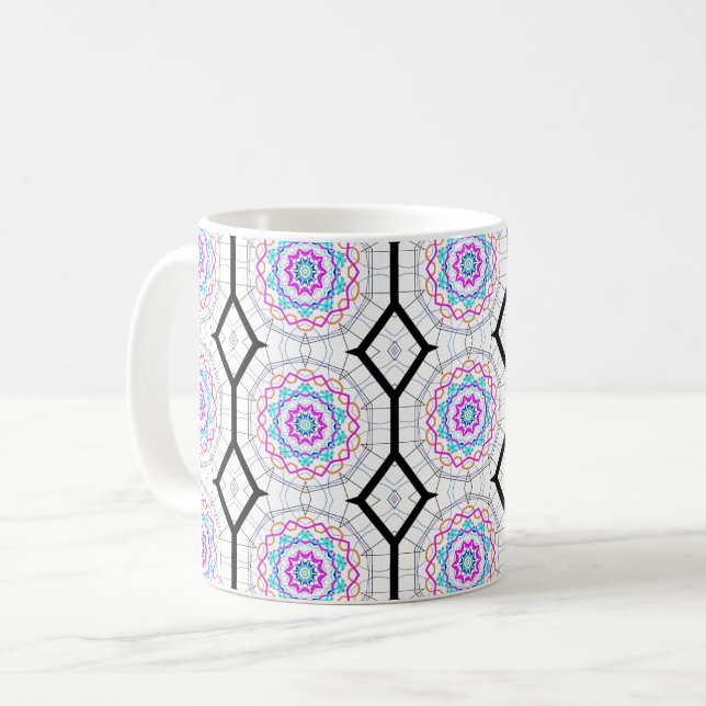 Fun with kaleidoscopes coffee mug (Front Left)