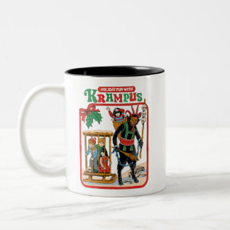 Fun With Krampus Two-Tone Coffee Mug
