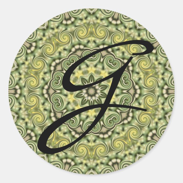 Fun with Lime Green Classic Round Sticker (Front)