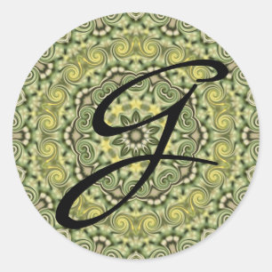 Fun with Lime Green Classic Round Sticker