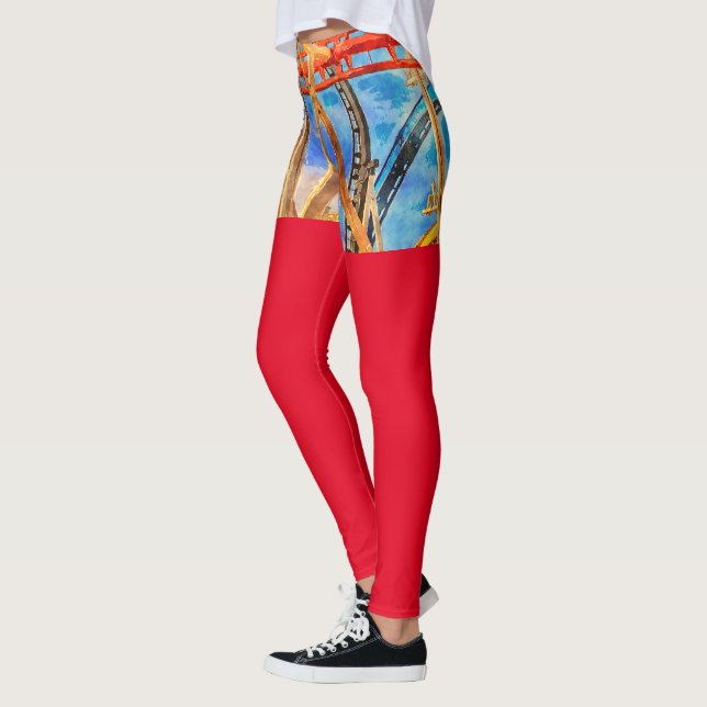 fun with roller coaster leggings (Left)