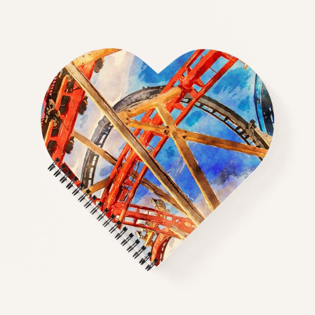 fun with roller coaster tote bag notebook (Front)
