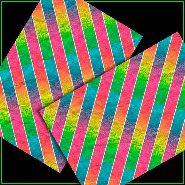 [Fun with Stripes] Pattern #1 Rainbow Decoupage Tissue Paper (Creator Uploaded)